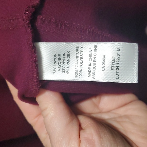 Burgundy heavy knit dress - Picture 3 of 4